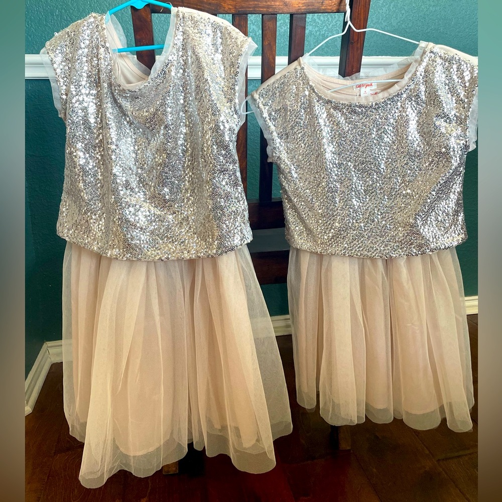 Champagne Sequined dresses